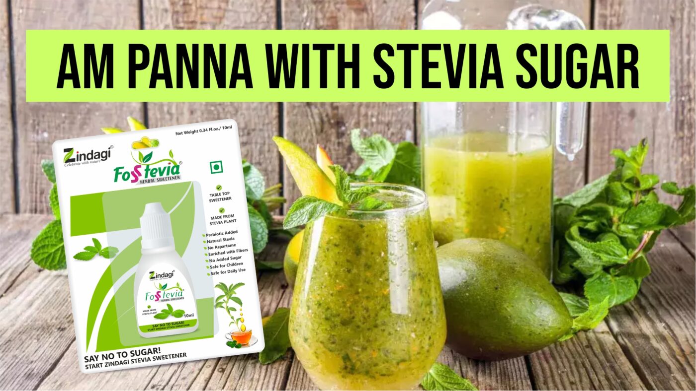 Aam Panna recipe with stevia sugar 